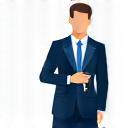 Icon representing a manager in hospitality